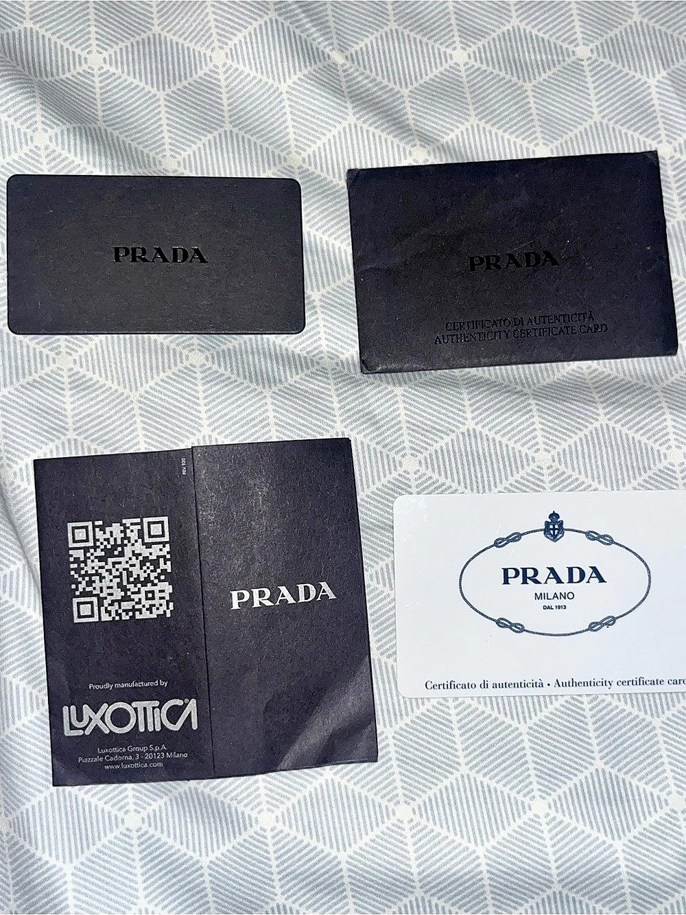 Prada Geometric Satchel in Black & Purple Excellent Preowned Condition. - Picture 7 of 12